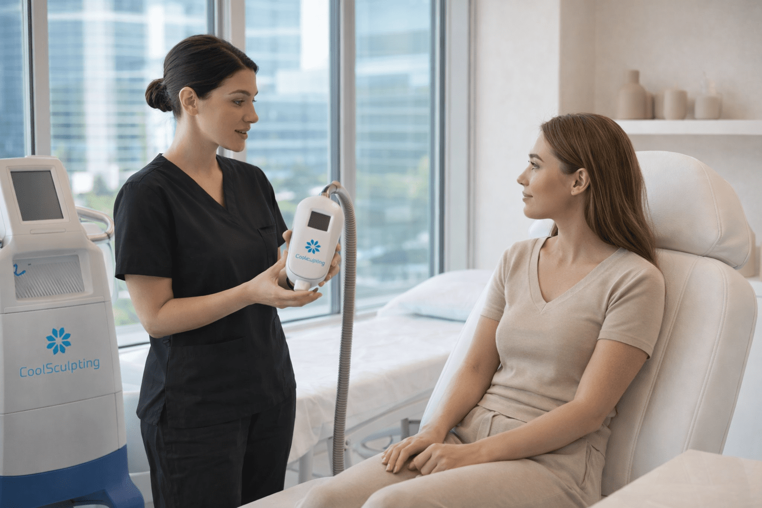 coolsculpting elite results consultation with device demonstration