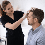 non-surgical hair restoration scalp evaluation by provider
