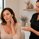 Ellacor treatment consultation compared with microneedling for skin rejuvenation.