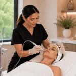 Oxygen facial for dull skin treatment to improve radiance and hydration