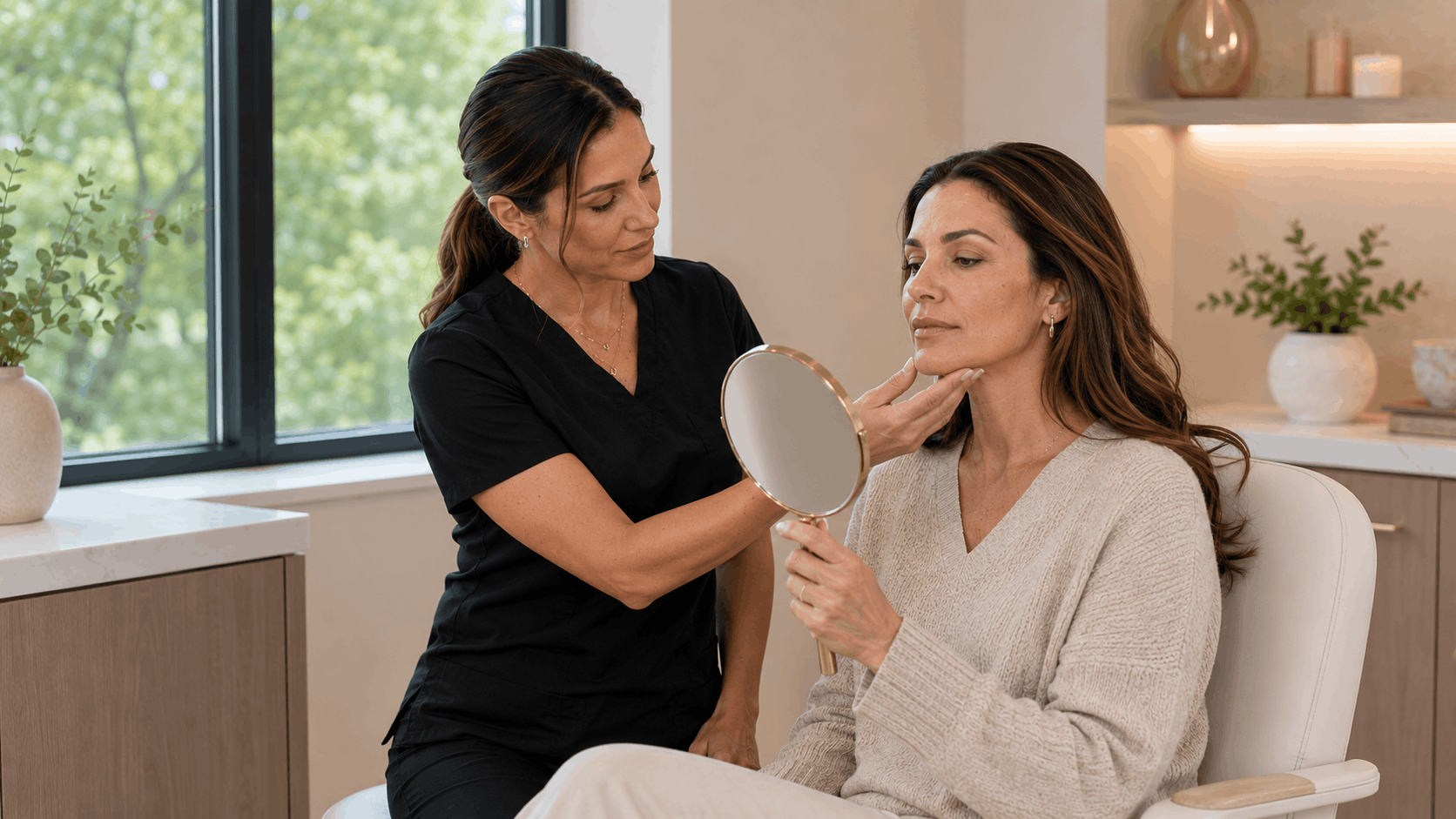 skinvive treatment areas consultation for facial skin hydration and rejuvenation