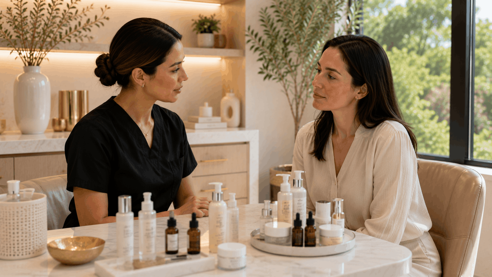 facial for sensitive skin using gentle professional skincare techniques.