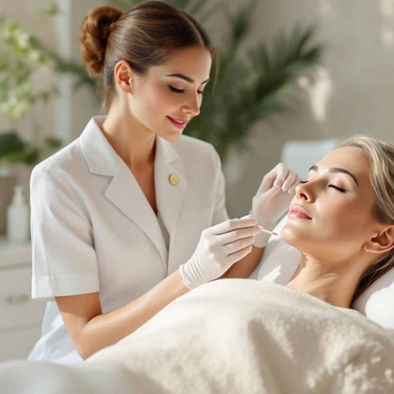a medical professional advises a client post treatment sharing essential skincare tips for prolonging the results of botox and dermal fillers 1 scaled 2